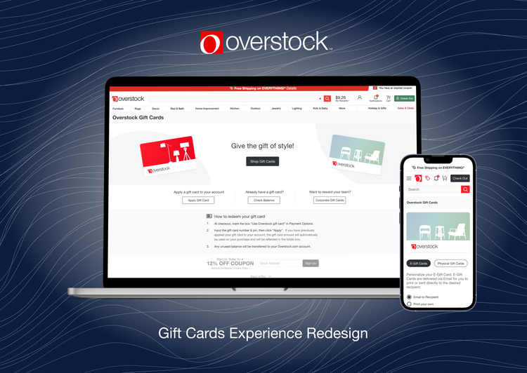 Gift Cards Redesign